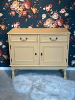 Brocante kastje - okergeel - basic, Huis en Inrichting, Ophalen, 50 tot 100 cm, Zo goed als nieuw, Minder dan 100 cm