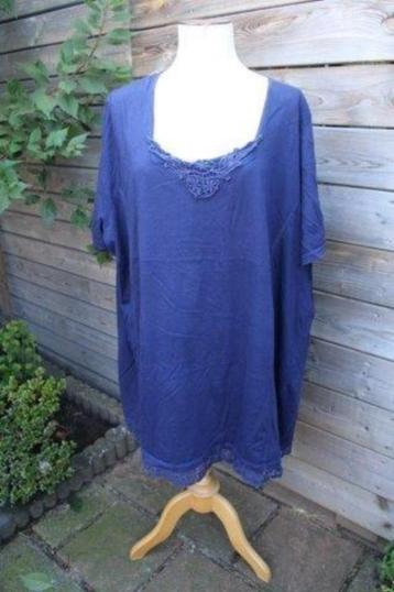 Tuniek donkerblauw kant Ulla Popken mt XXXL Vaste prijs beschikbaar voor biedingen
