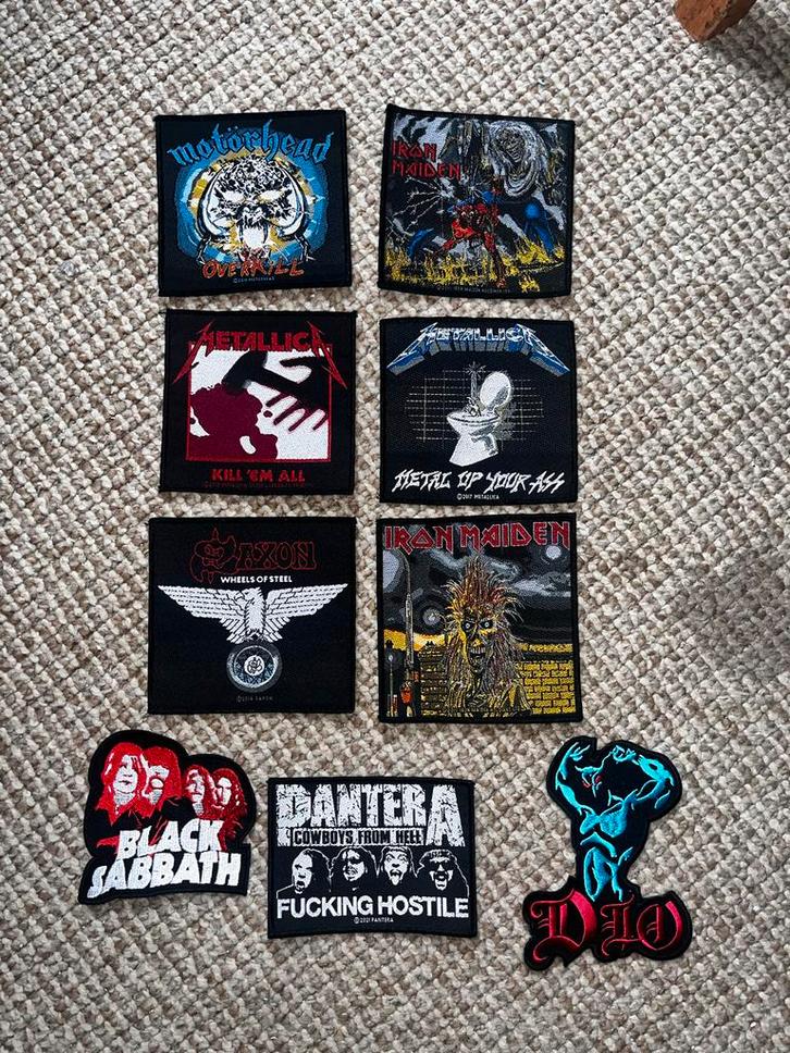 Heavy Metal Band Patches - Collectie, Verzamelen, Speldjes, Pins en Buttons, Zo goed als nieuw, Ophalen of Verzenden