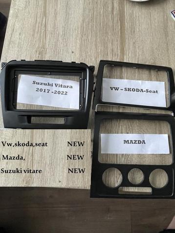 VW,Skoda,Seat,Mazda.Suzuki vitare 2-DIN inbouw frame -NIEUW beschikbaar voor biedingen