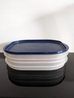 Tupperware vleeswaren schaaltjes, Huis en Inrichting, Keuken | Tupperware, Blauw, Schaal, Gebruikt, Ophalen of Verzenden