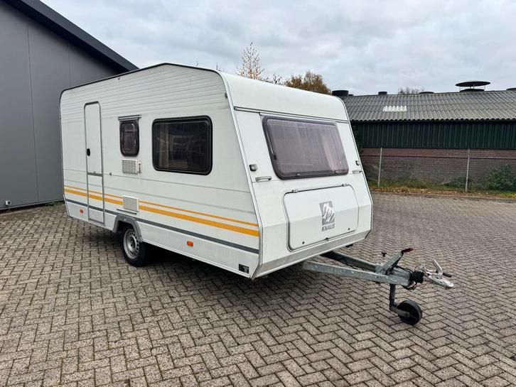 Knaus Caravan - Klaar voor Avontuur!, Caravans en Kamperen, Caravans, Bedrijf, tot en met 4, 750 - 1000 kg, Rondzit, Knaus, Vast bed