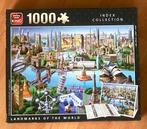 Prachtige puzzel 1000 stukjes, Landmarks of the world, Ophalen of Verzenden, 500 t/m 1500 stukjes, Zo goed als nieuw, Legpuzzel