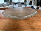 glazen schaal 49cm diameter 12cm hoog, Antiek en Kunst, Ophalen of Verzenden