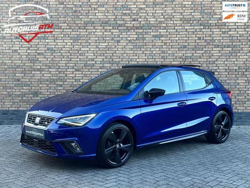SEAT Ibiza 1.0 TSI FR Black Edition Pano Alca Stoelvw Led Ca, Auto's, Seat, Bedrijf, Te koop, Ibiza, ABS, Achteruitrijcamera, Airbags