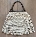 Jaren 70 gehaakte witte tas macramee Ibiza haakwerk hippie, Sieraden, Tassen en Uiterlijk, Tassen | Damestassen, Ophalen of Verzenden