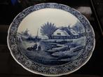 Delfts Blauw wandbord, groot formaat, gemerkt, Ophalen of Verzenden