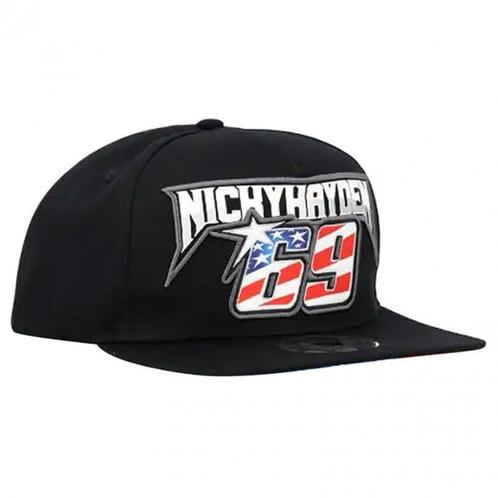 Nicky Hayden #69 flat cap / pet black 2244002, Kleding | Heren, Hoeden en Petten, Nieuw, Pet, One size fits all, Ophalen of Verzenden