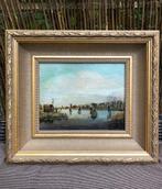 Ijstafereel olieverf / paneel, Ophalen of Verzenden