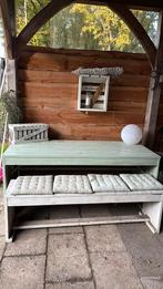 Buitentafel met bank, Tuin en Terras, Ophalen, Gebruikt, Hout