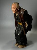 Oude Chinees / Japans man houtsnijwerk, Ophalen of Verzenden
