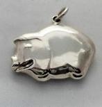 Varken, big, leuke zilver kettinghanger (7246-726), Ophalen, Zo goed als nieuw, Zilver, Dier