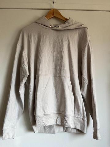 Lululemon hoodie maat S valt oversized / M licht grijs creme beschikbaar voor biedingen