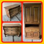 072. Eiken houten kasten, Antiek en Kunst, Antiek | Meubels | Kasten, Ophalen