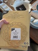 Gouden taartranden/onderzetters 13cm, Ophalen of Verzenden, Nieuw, Ezel