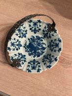 Delfts Blauw Schaaltje met Zilver Handvat Silfor Holland, Verzenden