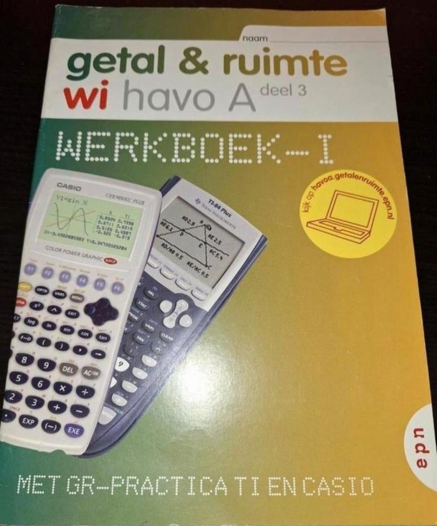 Getal&ruimte. Wiskunde A.werkboek 1 deel 3, Ophalen of Verzenden, Zo goed als nieuw, VWO