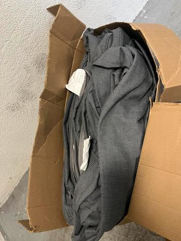 Mooie complete antracietgrijze bankhoes voor de Ikea Ektop - afbeelding 3