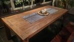 Robuuste eettafel 220 x 100, Huis en Inrichting, Tafels | Eettafels, Ophalen, Gebruikt, 100 tot 150 cm, 200 cm of meer