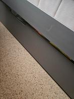 Grijze houten eenpersoons bed, Ophalen, Gebruikt, 90 cm, Eenpersoons
