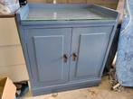 [GRATIS] Vintage commode/ tv meubel met glazen plaat, Ophalen, Gebruikt, Vintage, 50 tot 100 cm