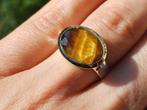 Vanoli 925 zilveren design ring met tijgeroog maat 17,25, Sieraden, Tassen en Uiterlijk, Ringen, Daiva1973@hotmail.com, Vanoli