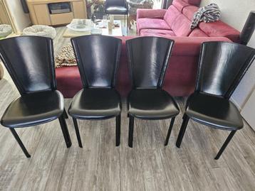 4 x FRAG eetkamer stoelen leer. Handgemaakt Italië - italy beschikbaar voor biedingen