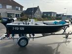 Zgan sloep Kruger 440 met 20pk en kanteltrailer  VAARKLAAR!, Watersport en Boten, Benzine, Buitenboordmotor, Polyester, Zo goed als nieuw