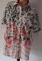 Blouse Dames Maat 44 Bloemen Tijgerprint, Kleding | Dames, Wit, Maat 42/44 (L), Ophalen of Verzenden, Onbekend