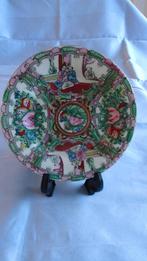 Schoteltje van Chinees Rose Mandarin porselein, Ophalen, Zo goed als nieuw, Porselein, Kop en/of schotel