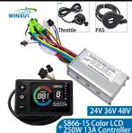 E-bike controller 24/36/48V + S866 LCD (nieuw), Fietsen en Brommers, Fietsonderdelen, Ophalen, Nieuw