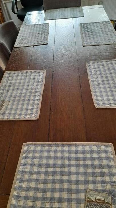 Massief eiken eettafel 225x100x78, Huis en Inrichting, Tafels | Eettafels, Zo goed als nieuw, 50 tot 100 cm, 200 cm of meer, Vijf personen of meer