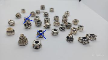 Pandora bedels zilver/goud beschikbaar voor biedingen
