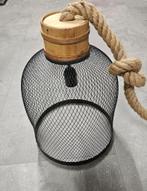 Stoere lamp van gaas met touw, Gebruikt, 50 tot 75 cm, Ophalen of Verzenden, Metaal