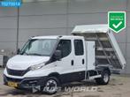 Iveco Daily 35C14 Kipper Dubbel Cabine met Kist 3500kg trekh, Auto's, Bestelauto's, Gebruikt, Euro 6, Iveco, Wit