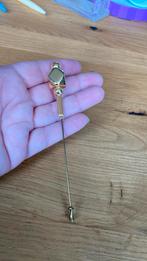 Leuke goudkleurige hoedenspeld, Ophalen of Verzenden, Zo goed als nieuw, Speldje of Pin