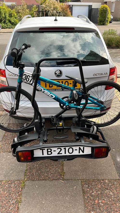 Fietsendrager te huur, Auto diversen, Fietsendragers, Zo goed als nieuw, Trekhaakdrager, 2 fietsen, Elektrische fiets, Ophalen