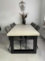 Eettafel 220x100, Ophalen of Verzenden, Zo goed als nieuw, 6 tot 8 stoelen