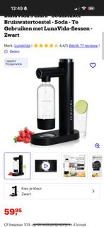 Soda maker Lunavida zwart nieuw, Ophalen of Verzenden, Nieuw