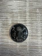 Gulden 2001 laatst geslagen, 1 gulden, Koningin Beatrix, Zilver, Ophalen of Verzenden