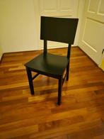 1 Houten stoel. kleur zwart., Huis en Inrichting, Stoelen, Ophalen, Bruin, Eén