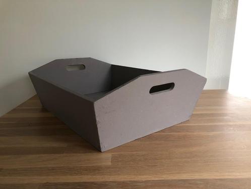 Houten mand, bak of dienblad, Huis en Inrichting, Woonaccessoires | Dienbladen, Zo goed als nieuw, Hout, Rechthoekig, Ophalen of Verzenden