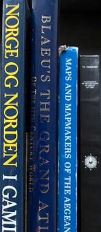 4 cartografie boeken, oa Noorwegen, Griekenland, atlas Blaeu, Boeken, Ophalen of Verzenden, Gelezen