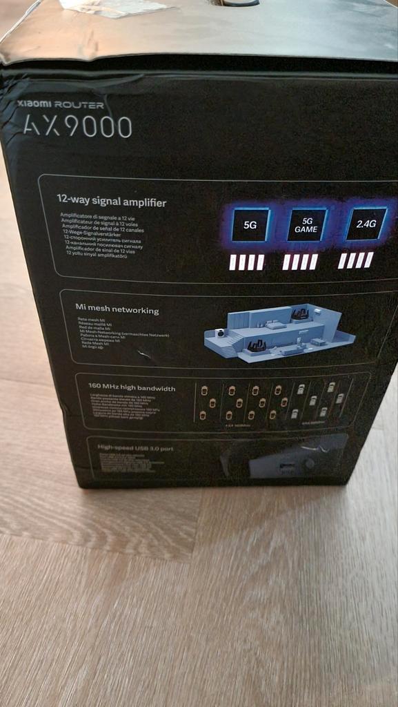 Xiaomi AX9000 Router - Krachtige WiFi 6 Router, Computers en Software, Routers en Modems, Zo goed als nieuw, Router, Ophalen of Verzenden