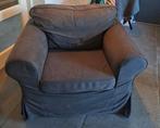 Ikea Ektorp fauteuil zwart, Ophalen, Gebruikt, Eenpersoons, 75 tot 100 cm