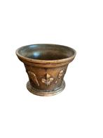 17e eeuwse bronzen apothekersmortel Fleurs Lys, Ophalen of Verzenden