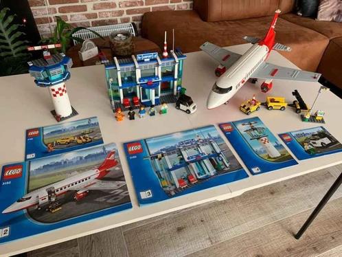Lego 3182 City Airport en lego 3177 City Small Car, Kinderen en Baby's, Speelgoed | Duplo en Lego, Gebruikt, Lego, Complete set