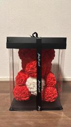 Rode beer voor je valentijn met een witte hart, Verzamelen, Ophalen of Verzenden, Zo goed als nieuw, Stoffen beer, Overige merken