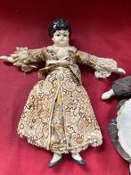 Supermooie antieke Biedermeier popjes 19e eeuws., Antiek en Kunst, Antiek | Speelgoed, Ophalen of Verzenden