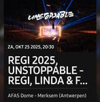 2 kaartjes REGI 2025 25okt 20:30, Tickets en Kaartjes